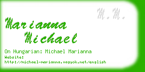 marianna michael business card